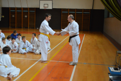 Mistr Miroslav Zezulka, V. Dan při závěrečném předávání certifikátů.