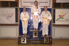 Boje žen F16: 1. místo Justýna Stoszková, 2. místo Eliška Šišková, 3. místo Simona Straková.
